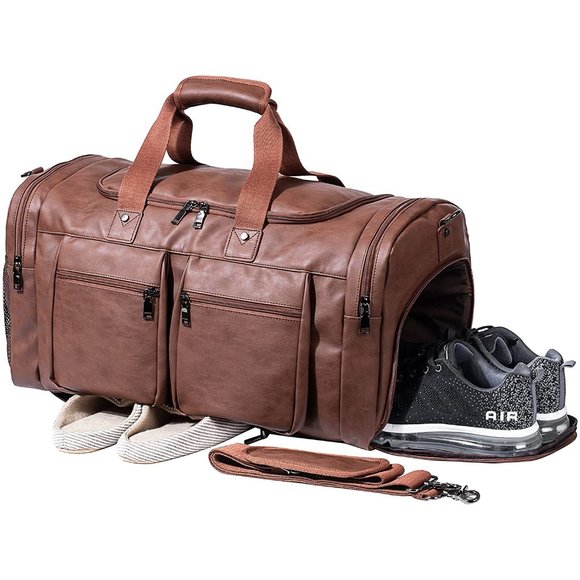 Waterproof Travel Bag with Shoe Pouch - Overnight bag - Weekender Bag - Gym Bag - Picture 1 of 5